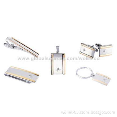 Fashion Gentleman Style 316L Stainless Steel Jewelry Set, ODM/OEM Designs Accepted